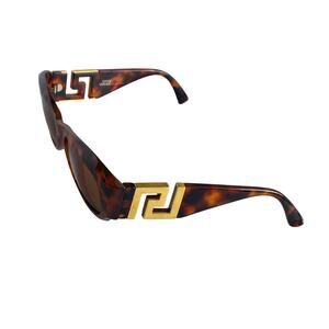 Authentic Gianni Versace Men's Oval Tortoiseshell Sunglasses